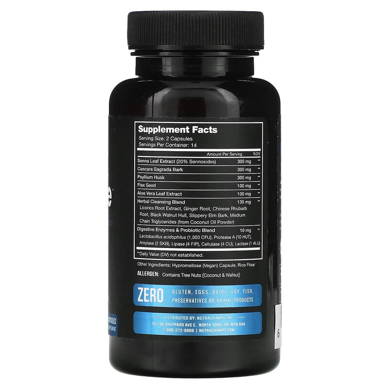 NutraChamps Colon Cleanse 28 Vegan Capsules 2 Thực phẩm bổ sung NutraChamps Colon Cleanse 28 Vegan Capsules 621983990197