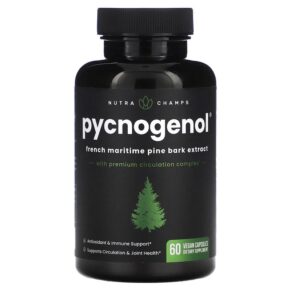 Thực phẩm chức năng NutraChamps Pycnogenol 60 Vegan Capsules 621983999084
