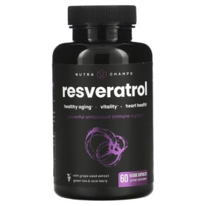 Thực phẩm chức năng NutraChamps Resveratrol 60 Veggie Capsules 621983999503
