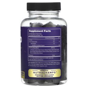 Thực phẩm bổ sung NutraChamps Sleep Natural Berry 60 Vegan Gummies 621983500655