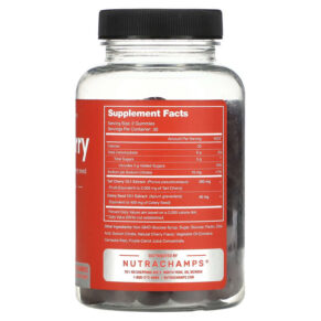 Thực phẩm bổ sung NutraChamps Tart Cherry Natural Cherry 60 Vegan Gummies 621983500648