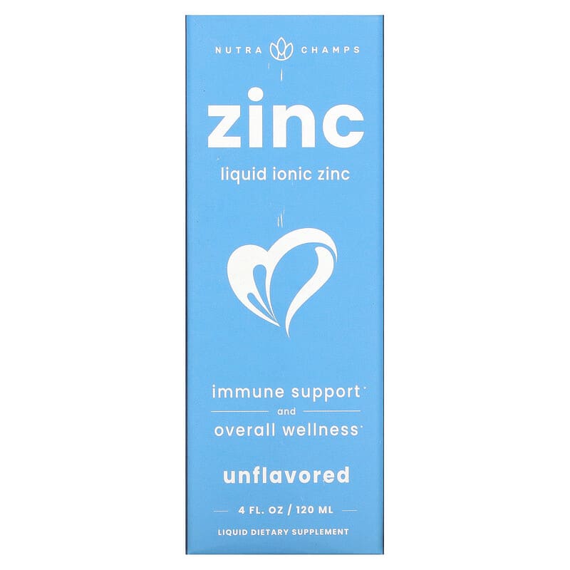 NutraChamps Zinc Liquid Ionic Unflavored 4 fl oz (120 ml) 8 Thực phẩm chức năng NutraChamps Zinc Liquid Ionic Unflavored 4 fl oz (120 ml) 621983990340