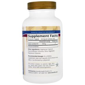Thực phẩm bổ sung NutraLife Acetyl L-Carnitine HCI 500 mg 120 Capsules 686149183158