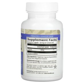 Thực phẩm bổ sung NutraLife L-Theanine 200 mg 60 Capsules 686149183134