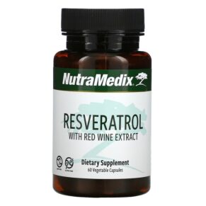 Thực phẩm chức năng NutraMedix Resveratrol with Red Wine Extract 60 Vegetable Capsules 728650071507