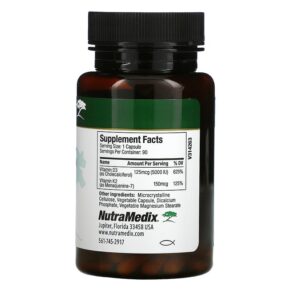 NutraMedix Vitamins D3 & K2 90 Capsules 3 Thực phẩm bổ sung NutraMedix Vitamins D3 & K2 90 Capsules 728650093486