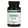 Thực phẩm chức năng NutraMedix Vitamins D3 & K2 90 Capsules 728650093486