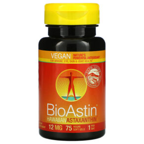 Thực phẩm chức năng Nutrex Hawaii BioAstin 12 mg 75 Vegan Soft Gels 732894500129
