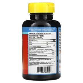 Thực phẩm bổ sung Nutrex Hawaii EyeAstin BioAstin Hawaiian Astaxanthin 6 mg 60 Softgels 732894035157