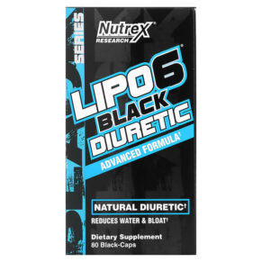 Thực phẩm chức năng Nutrex Research LIPO-6 Black Diuretic 80 Black-Caps 859400007825