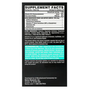 Nutrex Research LIPO-6 Black Hers Ultra Concentrate 60 Black-Caps 3 Thực phẩm bổ sung Nutrex Research LIPO-6 Black Hers Ultra Concentrate 60 Black-Caps 853237000721