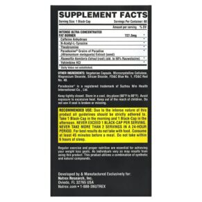 Thực phẩm bổ sung Nutrex Research LIPO-6 Black Intense Ultra Concentrate 60 Black-Caps 859400007733
