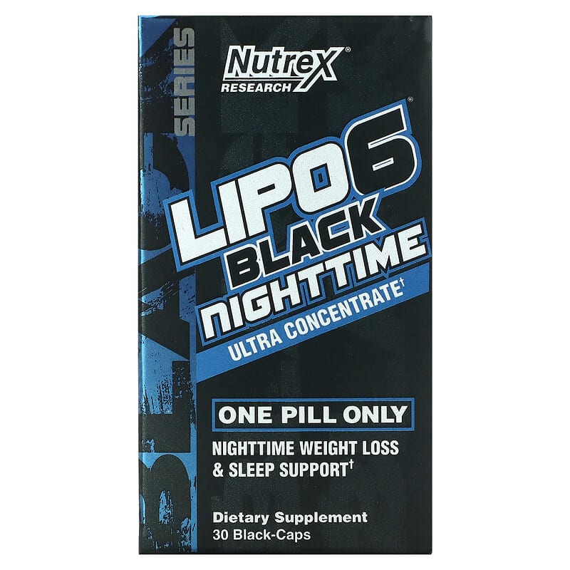 Nutrex Research LIPO-6 Black Nighttime Ultra Concentrate 30 Black-Caps 8 Thực phẩm chức năng Nutrex Research LIPO-6 Black Nighttime Ultra Concentrate 30 Black-Caps 850005755562