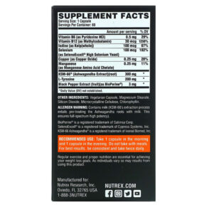 Nutrex Research LIPO-6 Black Thyrolean Fat Loss Support 60 Capsules 3 Thực phẩm bổ sung Nutrex Research LIPO-6 Black Thyrolean Fat Loss Support 60 Capsules 850026029123