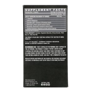 Thực phẩm bổ sung Nutrex Research LIPO-6 Hardcore 60 Capsules 850005755654