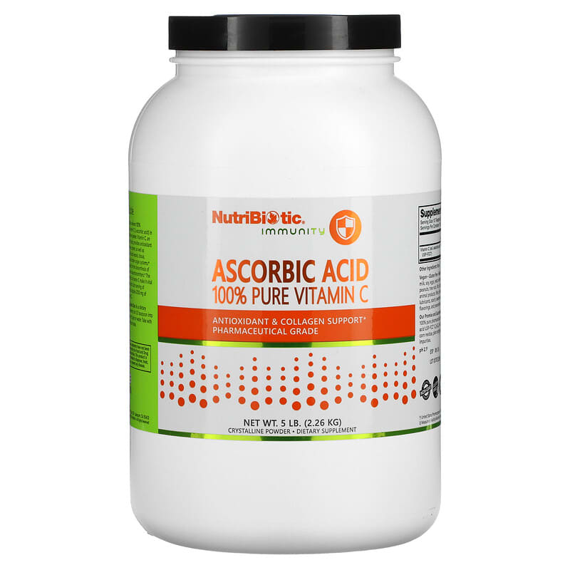 NutriBiotic Immunity Ascorbic Acid 100% Pure Vitamin C Crystalline Powder 5 lb (2.26 kg) 8 Thực phẩm chức năng NutriBiotic Immunity Ascorbic Acid 100% Pure Vitamin C Crystalline Powder 5 lb (2.26 kg) 728177002039