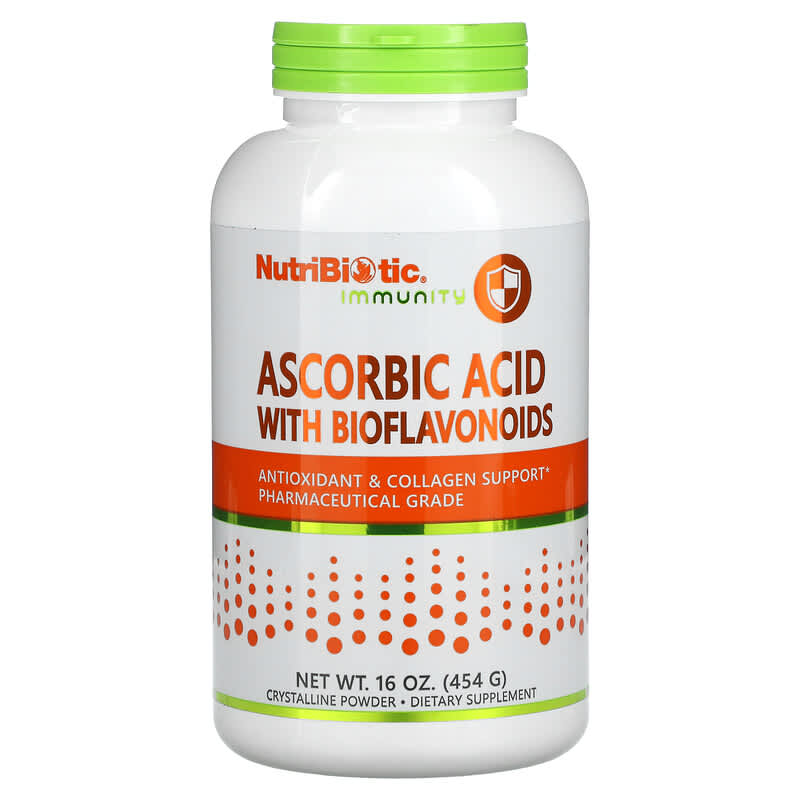NutriBiotic Immunity Ascorbic Acid with Bioflavonoids Crystalline Powder 16 oz (454 g) 8 Thực phẩm chức năng NutriBiotic Immunity Ascorbic Acid with Bioflavonoids Crystalline Powder 16 oz (454 g) 728177003012