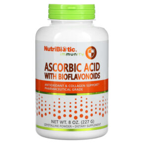 Thực phẩm chức năng NutriBiotic Immunity Ascorbic Acid with Bioflavonoids Crystalline Powder 8 oz (227 g) 728177003005