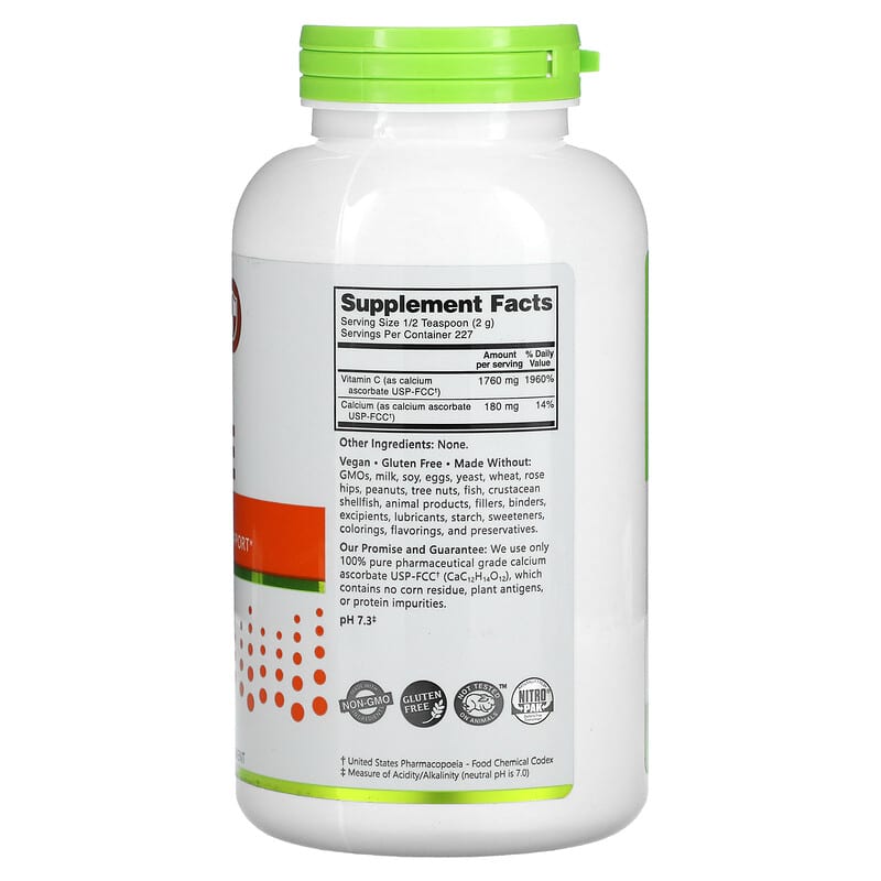 NutriBiotic Immunity Calcium Ascorbate Crystalline Powder 16 oz (454 g) 2 Thực phẩm bổ sung NutriBiotic Immunity Calcium Ascorbate Crystalline Powder 16 oz (454 g) 728177004019