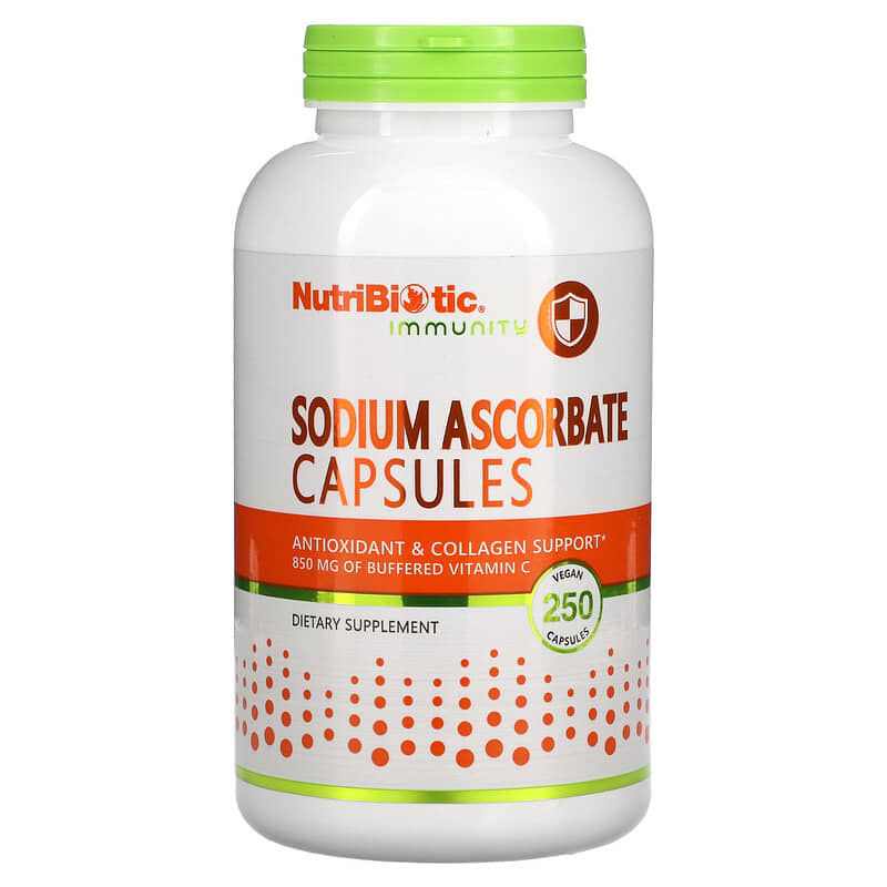 NutriBiotic Immunity Sodium Ascorbate 250 Vegan Capsules 8 Thực phẩm chức năng NutriBiotic Immunity Sodium Ascorbate 250 Vegan Capsules 728177004613