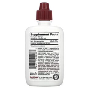 Thực phẩm bổ sung NutriBiotic Vegan GSE Grapefruit Seed Extract Liquid Concentrate 2 fl oz (59 ml) 728177010003