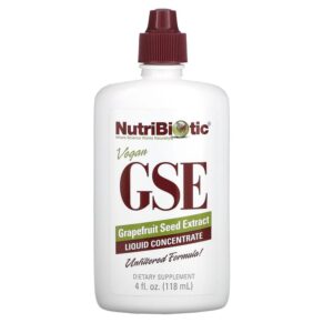 Thực phẩm chức năng NutriBiotic Vegan GSE Grapefruit Seed Extract Liquid Concentrate 4 fl oz (118 ml) 728177010010