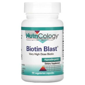 Thực phẩm chức năng Nutricology Biotin Blast 90 Vegetarian Capsules 713947570900