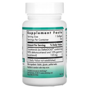 Thực phẩm bổ sung Nutricology Delta-Fraction Tocotrienols 125 mg 90 Softgels 713947566705