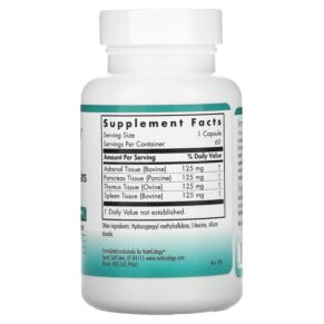 Thực phẩm bổ sung Nutricology ImmoPlex Glandulars 60 Vegicaps 713947504509