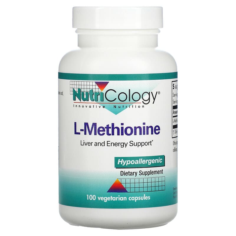 Nutricology L-Methionine 100 Vegetarian Capsules 8 Thực phẩm chức năng Nutricology L-Methionine 100 Vegetarian Capsules 713947506107