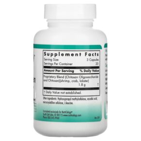Thực phẩm bổ sung Nutricology MicroChitosan 60 Vegicaps 713947559905