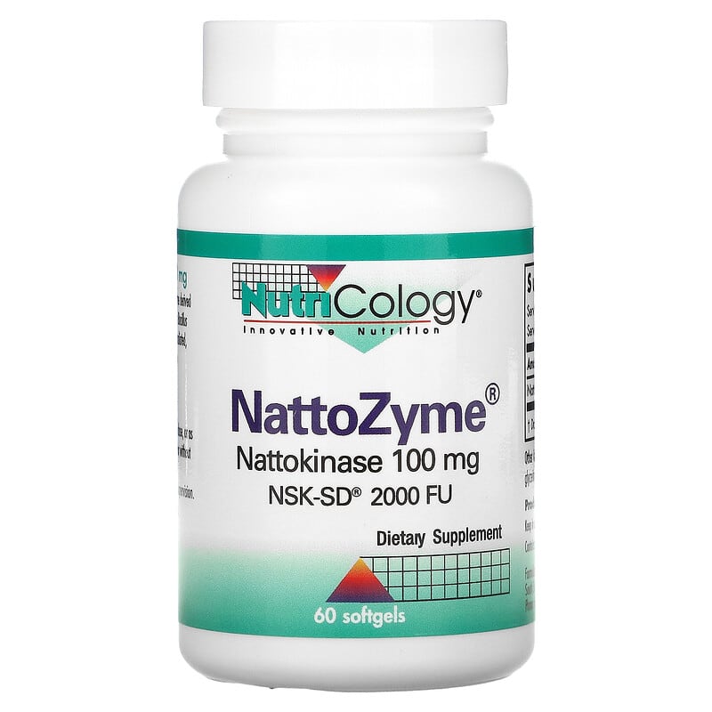Nutricology NattoZyme 100 mg 60 Softgels 8 Thực phẩm chức năng Nutricology NattoZyme 100 mg 60 Softgels 713947553705