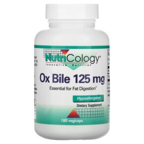 Thực phẩm chức năng Nutricology Ox Bile 125 mg 180 Vegicaps 713947563704