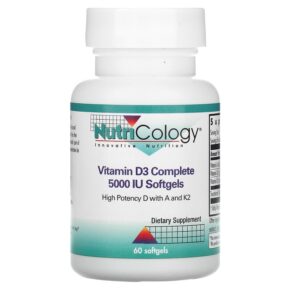 Thực phẩm chức năng Nutricology Vitamin D3 Complete 5.000 IU 60 Softgels 713947572614