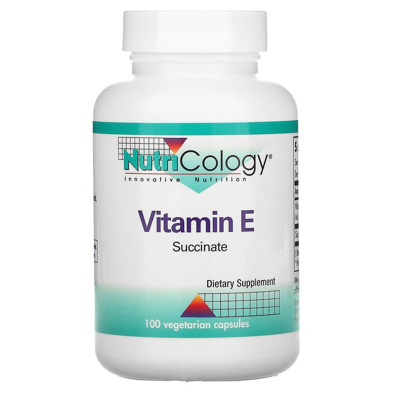 Nutricology Vitamin E Succinate 100 Vegetarian Capsules 8 Thực phẩm chức năng Nutricology Vitamin E Succinate 100 Vegetarian Capsules 713947504301