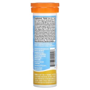 Thực phẩm bổ sung Nuun Hydration Immunity Effervescent Immunity Supplement Orange Citrus 10 Tablets 811660022048
