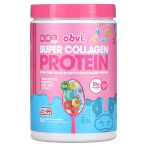 Thực phẩm chức năng Obvi Super Collagen Protein Fruity Cereal 12.69 oz (360 g) 850026153002