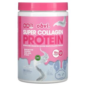 Thực phẩm chức năng Obvi Super Collagen Protein Unflavored 11.90 oz (337.5 g) 850026153163