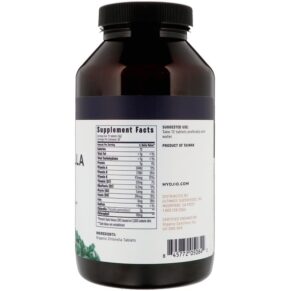 Thực phẩm bổ sung Ojio Organic Chlorella Tablets 250 mg 1000 Tablets 845772050842
