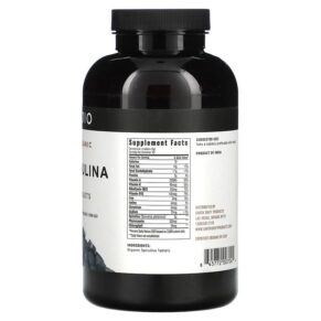 Thực phẩm bổ sung Ojio Organic Spirulina 500 mg 500 Tablets 845772007044