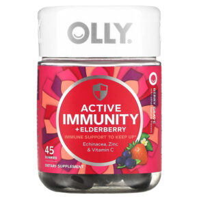 Thực phẩm chức năng OLLY Active Immunity + Elderberry Berry Brave 45 Gummies 850004462140