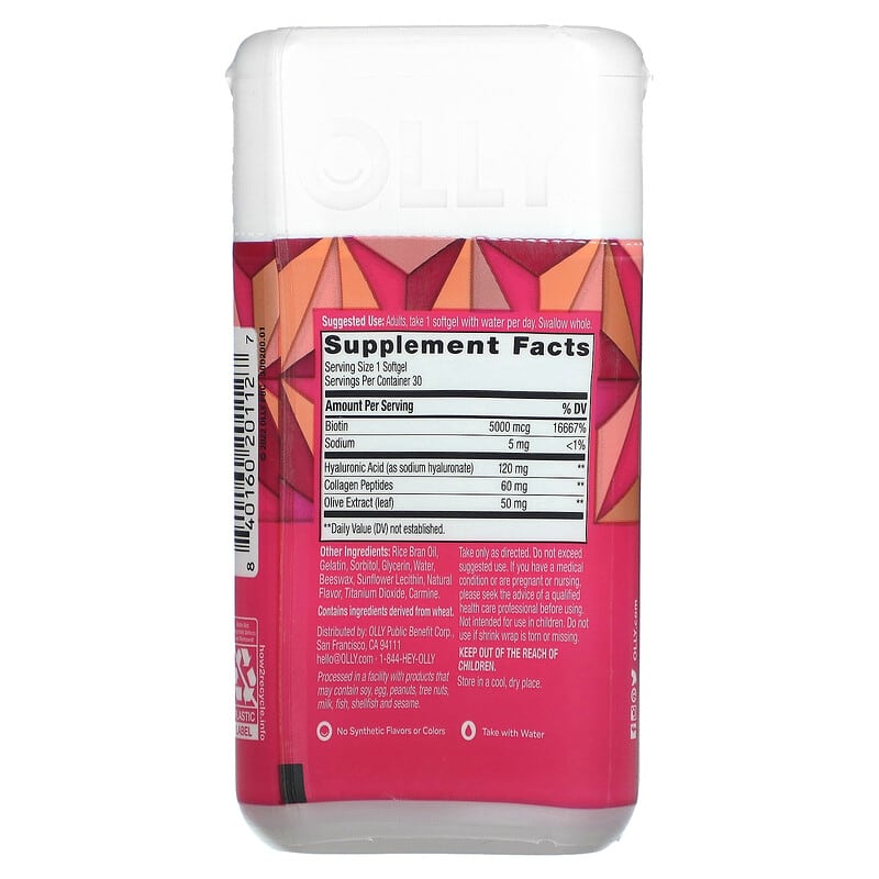 OLLY Beauty Multi-Benefit Blend Ultra Strength 30 Softgels 2 Thực phẩm bổ sung OLLY Beauty Multi-Benefit Blend Ultra Strength 30 Softgels 840160201127