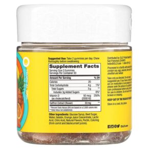 Thực phẩm bổ sung OLLY Hello Happy Gummy Worms Tropical Zing 60 Gummies 840160200403