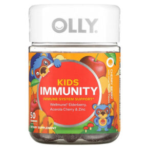 Thực phẩm chức năng OLLY Kids Immunity Cherry Berry 50 Gummies 858158005466