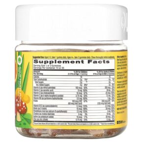 Thực phẩm bổ sung OLLY Kids Multi Gummy Worms Sour Fruit Punch 70 Gummies 850004462164