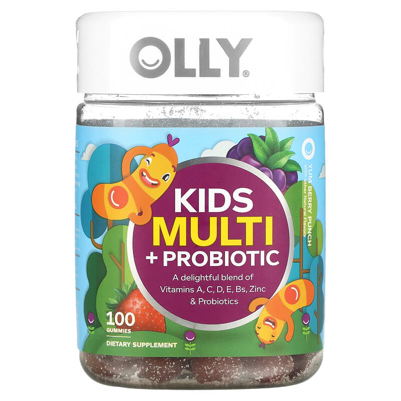 OLLY Kids Multi + Probiotic Yum Berry Punch 100 Gummies 8 Thực phẩm chức năng OLLY Kids Multi + Probiotic Yum Berry Punch 100 Gummies 852933008048
