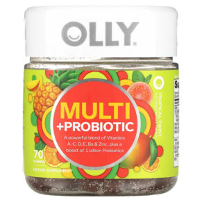 Thực phẩm chức năng OLLY Multi + Probiotic Tropical Twist 70 Gummies 850004462515
