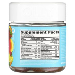 Thực phẩm bổ sung OLLY The Essential Prenatal Folic Acid + DHA 60 Gummies 858158005046