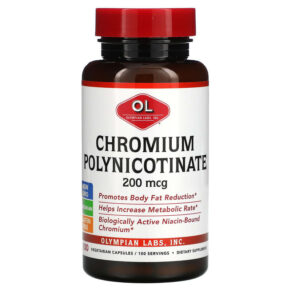 Thực phẩm chức năng Olympian Labs Chromium Polynicotinate 200 mcg 100 Vegetarian Capsules 710013003805