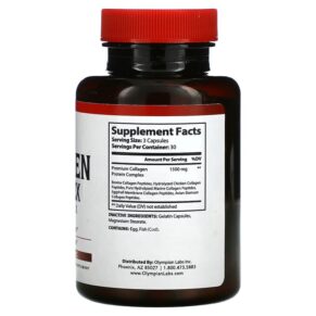 Thực phẩm bổ sung Olympian Labs Collagen Complex Type I II III V X 90 Capsules 710013912145